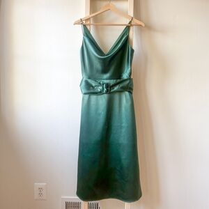 Finders Keepers Belted Green Midi Dress